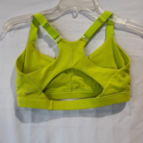 Women's Beyond Yoga Spacedye On Center Bra Lime Citron Size small athleisure - Picture 4 of 8